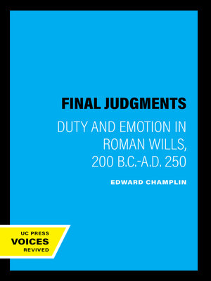 cover image of Final Judgments